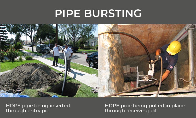 advantages of pipe bursting