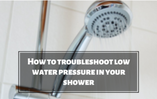 low water pressure in your shower